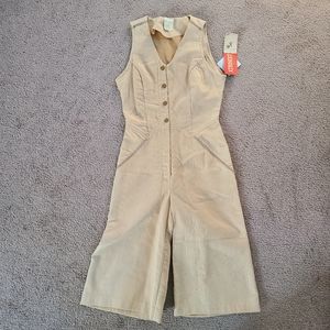 Deadstock Vintage tan cordory jumpsuit